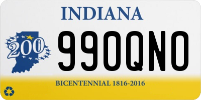 IN license plate 990QNO