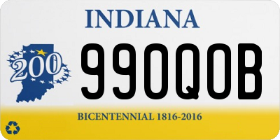 IN license plate 990QOB