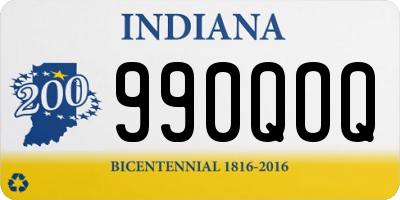 IN license plate 990QOQ