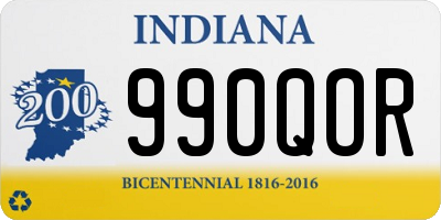 IN license plate 990QOR