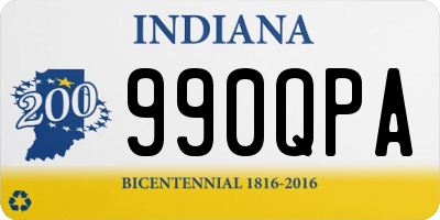 IN license plate 990QPA