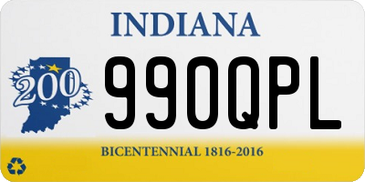 IN license plate 990QPL