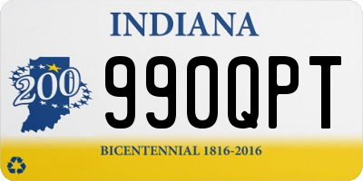 IN license plate 990QPT