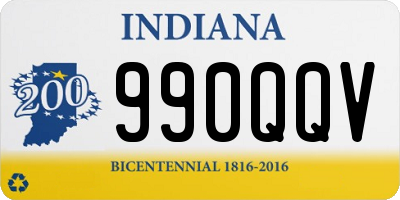 IN license plate 990QQV