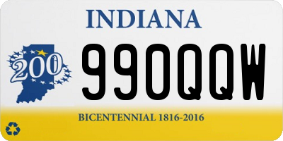 IN license plate 990QQW