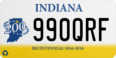 IN license plate 990QRF