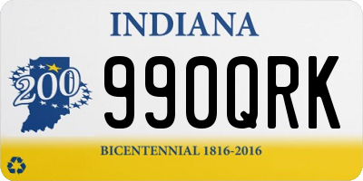 IN license plate 990QRK