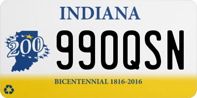 IN license plate 990QSN