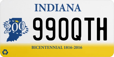 IN license plate 990QTH