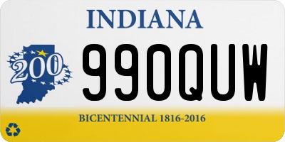 IN license plate 990QUW