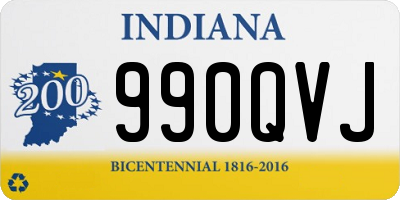 IN license plate 990QVJ