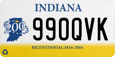 IN license plate 990QVK