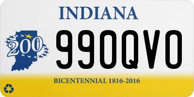 IN license plate 990QVO