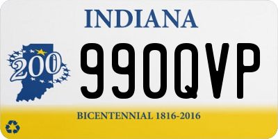 IN license plate 990QVP