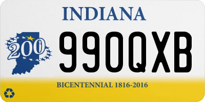 IN license plate 990QXB