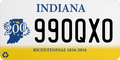 IN license plate 990QXO