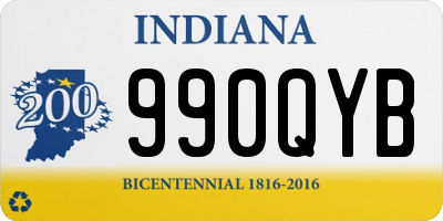 IN license plate 990QYB