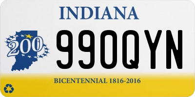 IN license plate 990QYN