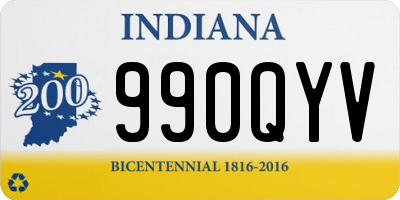 IN license plate 990QYV