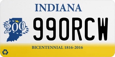 IN license plate 990RCW