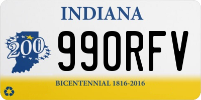 IN license plate 990RFV