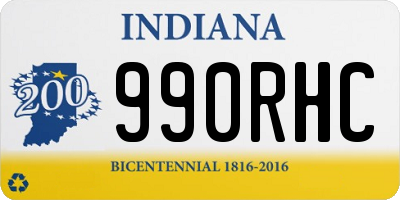 IN license plate 990RHC