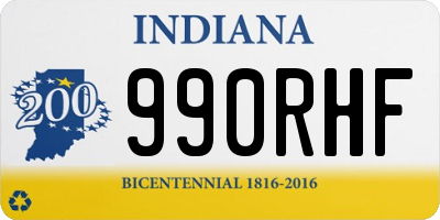 IN license plate 990RHF