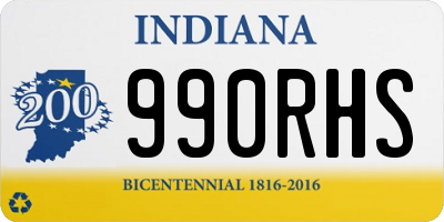 IN license plate 990RHS