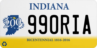 IN license plate 990RIA