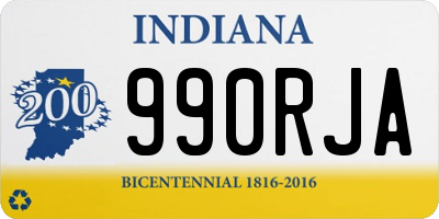 IN license plate 990RJA