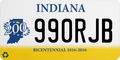 IN license plate 990RJB