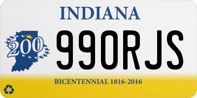 IN license plate 990RJS