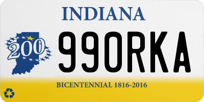 IN license plate 990RKA