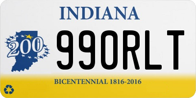 IN license plate 990RLT