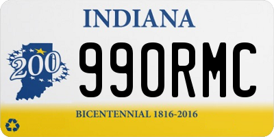 IN license plate 990RMC