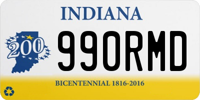 IN license plate 990RMD