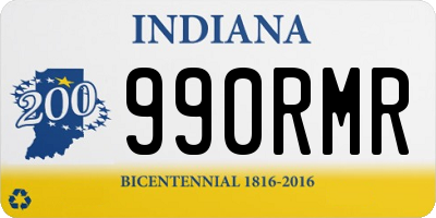 IN license plate 990RMR