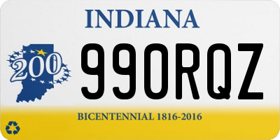 IN license plate 990RQZ