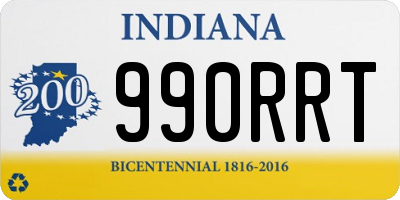 IN license plate 990RRT