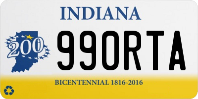 IN license plate 990RTA