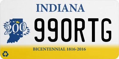 IN license plate 990RTG