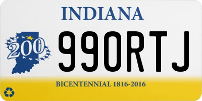 IN license plate 990RTJ