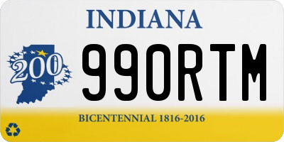 IN license plate 990RTM