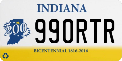 IN license plate 990RTR