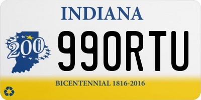 IN license plate 990RTU