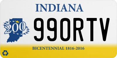 IN license plate 990RTV