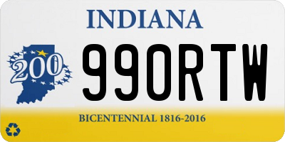 IN license plate 990RTW