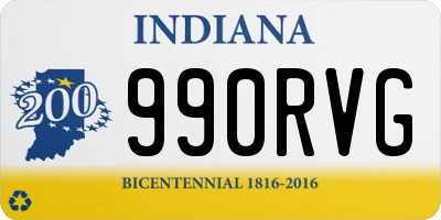 IN license plate 990RVG