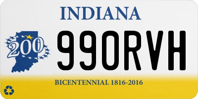 IN license plate 990RVH