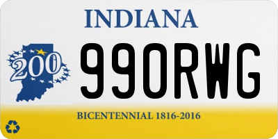 IN license plate 990RWG